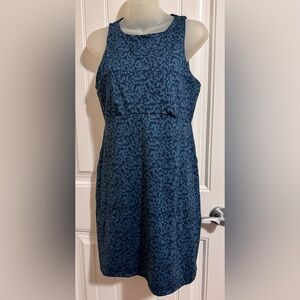 Prana Dress M Blue Animal Print Activewear Sleeveless